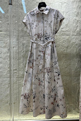 DR ELEGANT PRINT DRESS 25S IN COTTON 266188