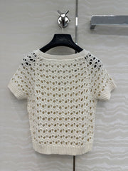 DIOR SHORT-SLEEVE MESH TOP 270069