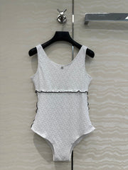 CC One-piece Swimsuit White Polyamide