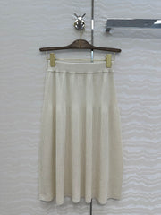 LP CREAM KNIT MIDI SKIRT