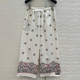 MIUMIU STRAIGHT-LEG CROPPED PANTS WITH ELASTIC WAISTBAND 261440