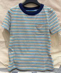 STRIPED CREW NECK TEE 25S IN COTTON 266080