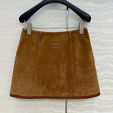 MIUMIU ULTRA MINI SUEDE SKIRT 264784