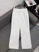 DIOR WHITE STRAIGHT-LEG JEANS