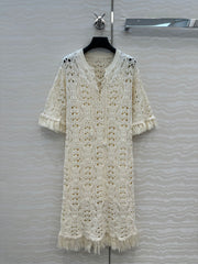 DIOR ELEGANT FRINGE DRESS 270063