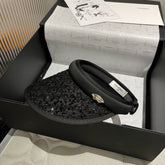 CC SUN HAT MODEL BLACK WITH SEQUINS 673928