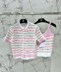 CHANEL 25S SHORT-SLEEVE CARDIGAN STYLE 111