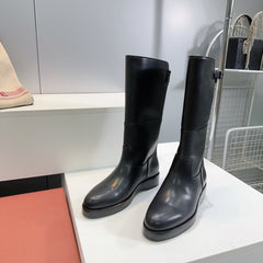 LP 25S LUPO BOOT IN BLACK CALFSKIN