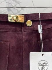 HERMES 25S SHEEPSKIN SHORTS 176