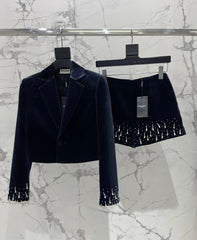 YSL 25S VELVET OUTFIT SET STYLE 139