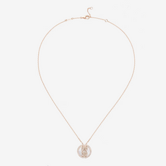 CHANCE INFINIE LUCKY MEDALS PINK GOLD NECKLACE