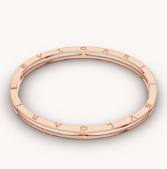 ZERO 1 PINK GOLD WITH WHITE CERAMIC BRACELET