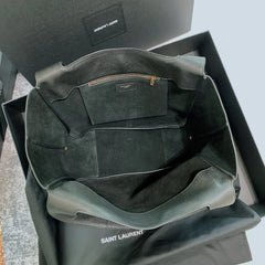 LE 5 À 7 BEA IN GRAINED LEATHER BLACK