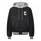 Celine Jackets C Logo Black White Mix Grey Cotton