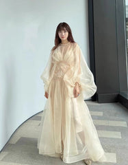 ZIMMERMANN Illuminate Macrame Tulle Silk Gown