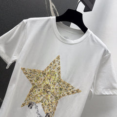 CD T-Shirt White Cotton Style 3