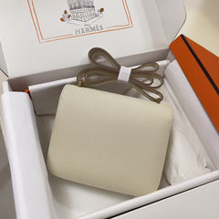 CONSTANCE 18 MILKY WHITE EPSOM GOLD HARDWARE