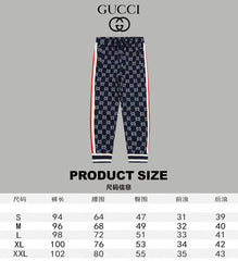 GUCCI KNITTED PANTS IN NAVY BLUE