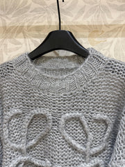 LOEWE SWEATER IN GREY KNITTING