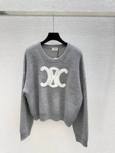 CELINE SWEATER IN GREY KNIT