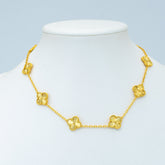 VINTAGE NECKLACE 10 MOTIFS GOLD