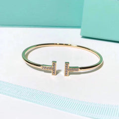 T BRACELET 1.8MM GOLD DIAMOND