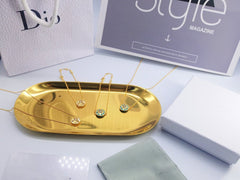 CD STERLING SILVER EIGHT-POINTED STAR COMPASS SERIES NECKLACE