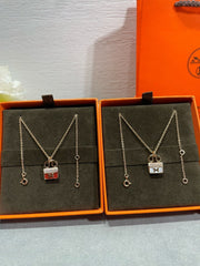 H CIRCE MOISSANITE PENDANT NECKLACE GOLD