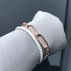 HM Leather Strap Bracelet Pig Nose