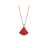 DREAM NECKLACE CARNELIAN 1 DIAMOND