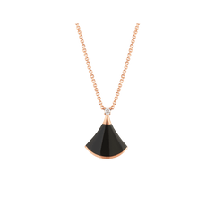 DREAM NECKLACE ONYX 1 DIAMOND