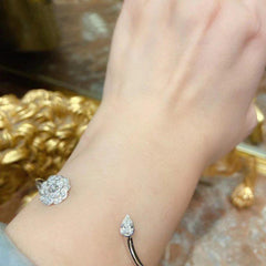 PRECIOUS CAMELLIA BRACELET SILVER DIAMOND