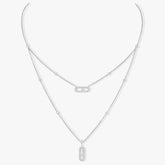 MOVE 2 ROW DIAMOND NECKLACE