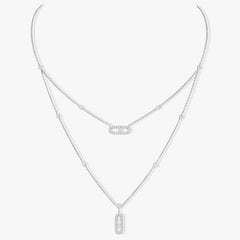 MOVE 2 ROW DIAMOND NECKLACE