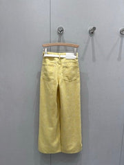 Loewe 25 Pattern With Belt Jeans Cotton