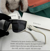 RECTANGULAR FRAME SUNGLASSES G3109 IN ACETATE