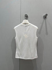 Loewe 2025 Embroidered Knitted Vest Wool