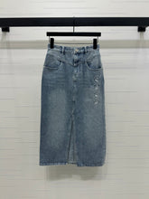 CHANEL LONG DENIM SKIRT