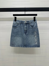 CHANEL DENIM MINI SKIRT