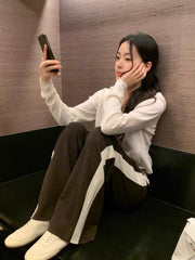 HERMES 25S STRAIGHT-LEG KNIT PANTS 194