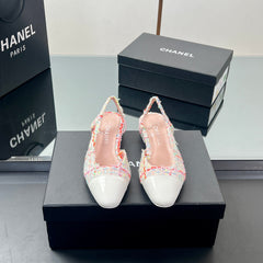 CC SLINGBACK 25S 25 MM IN MULTICOLOR TWEED