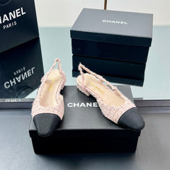 CC SLINGBACK 25S 25 MM IN LIGHT PINK TWEED