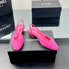 CC SLINGBACK 25S 25 MM IN PINK FABRIC