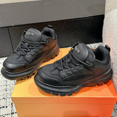 SNEAKER IN BLACK CALFSKIN AND BREATHABLE MESH 175308