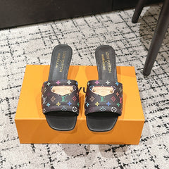 LV CHERRY HIGH HEELS 25S 55 MM IN BLACK CALFSKIN STYLE 14