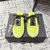 PRADA 25S DEXUN MULE IN LIME GREEN SUEDE LEATHER