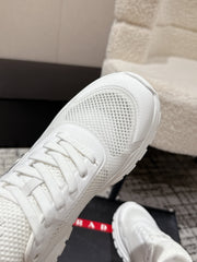 PRADA 25S MEN SNEAKERS IN WHITE CANVAS