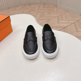 HM 25S SLIP-ON IN BLACK GRAINED LEATHER