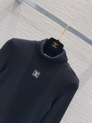 CHANEL 25S LONG-SLEEVE TURTLENECK T-SHIRT 413
