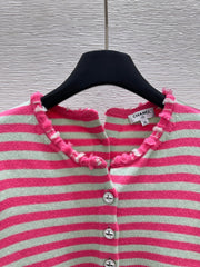 Chanel Cardigan Pink mix Gray Cachemire 232766